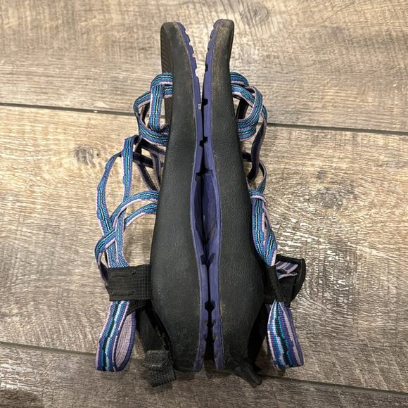 Chaco Women's ZX/2 Classic Sandal Purple Blue Size 10 - Picture 7 of 9